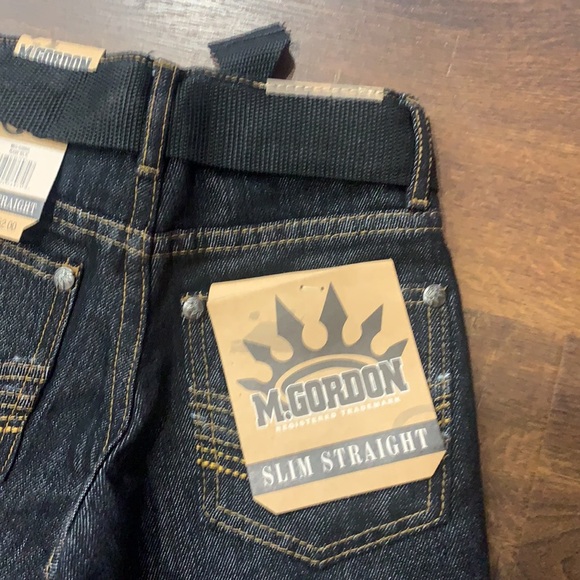 New BOY’S M. Gordon Black DENIM JEANS STRAIGHT LEG - Picture 6 of 14